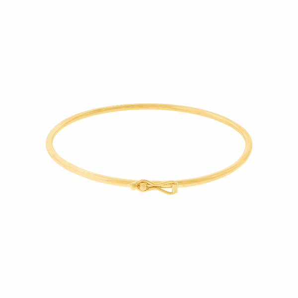 Bracelete de Ouro 18K Fio Redondo 2,0 milímetros