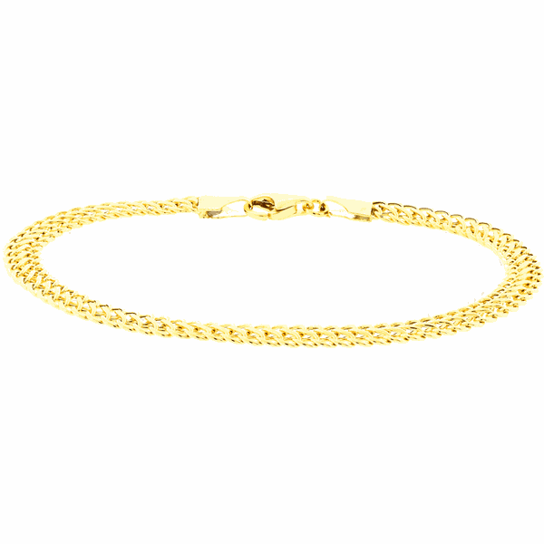 Pulseira em Ouro Amarelo 18K Malha Lacraia