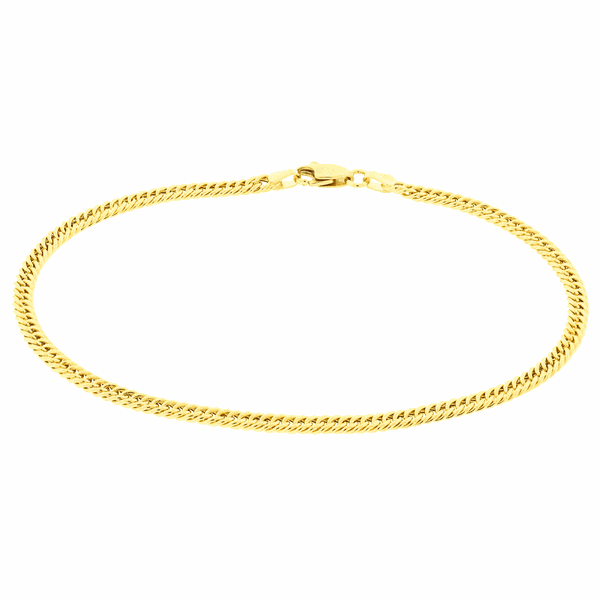 Pulseira de Ouro 18K Malha Groumet