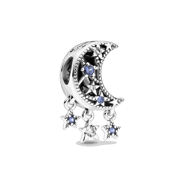 Charm Pandora Estrela E Lua Crescente - 799643C01 - MICHELETTI JOIAS