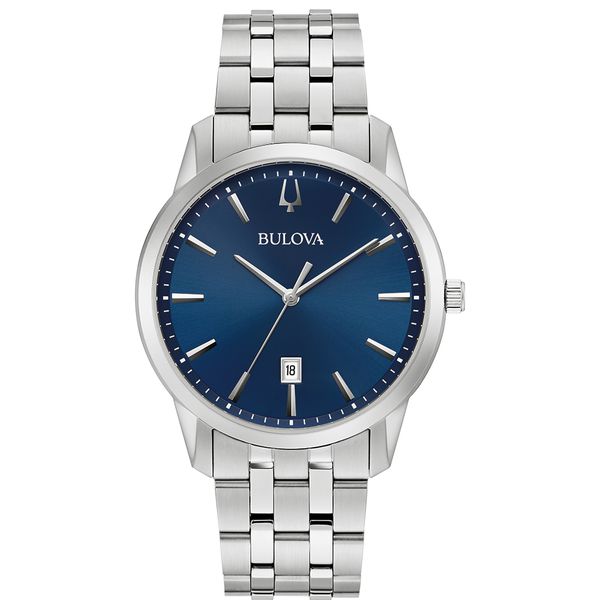 Relógio Bulova Masculino Classic Sutton Mostrador Azul - 96B... - MICHELETTI JOIAS