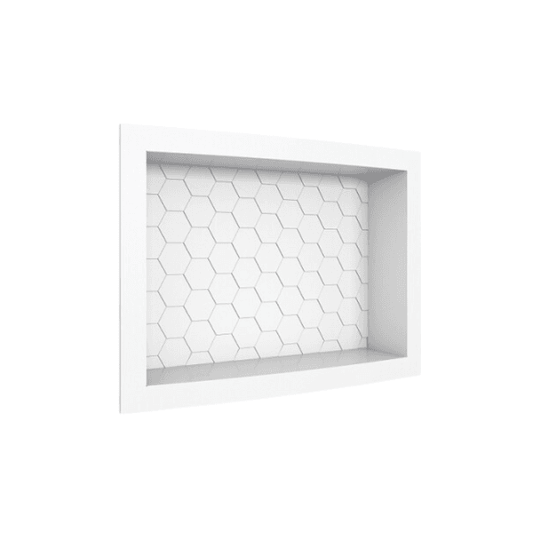 Nicho De Embutir Plástico Branco 40X30 - COZIMAX