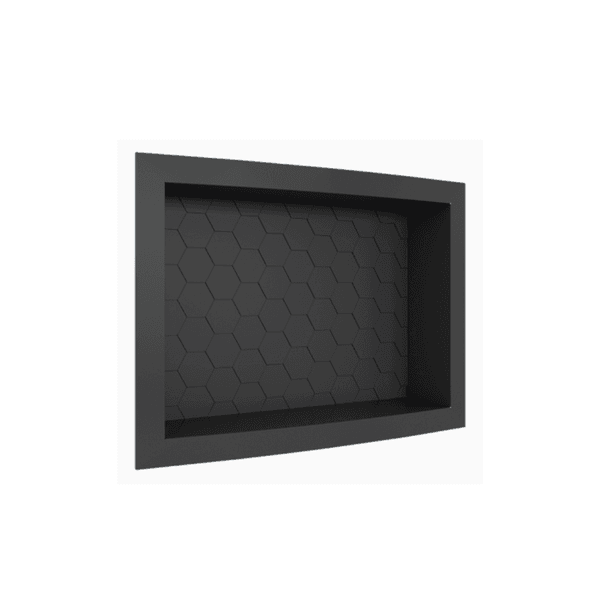 Nicho De Embutir Plástico Preto 40X30 - COZIMAX