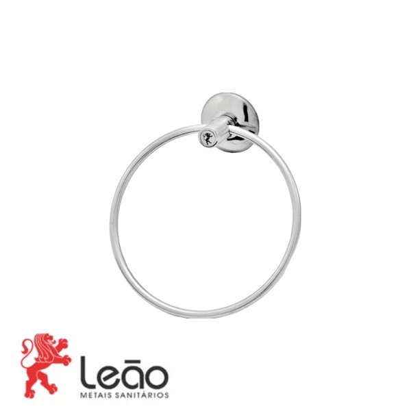 Porta Toalha Argola 17202 AL STANDER 2421- LEÃO METAIS