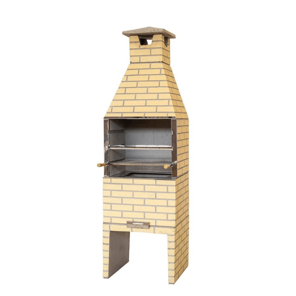 Churrasqueira Cimento Padrão 55cm Tijolinho Marfim - BRATIFIC