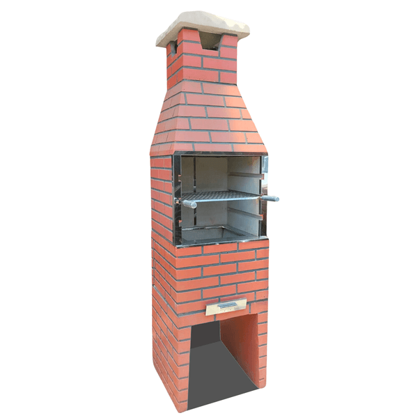 Churrasqueira Cimento Padrão 52cm Tijolinho Cerâmica - AREARTY
