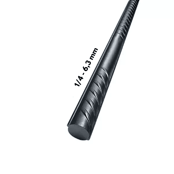 Vara de Ferro 1/4 6,3mm Com 12 Metros
