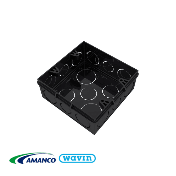 Caixa De Luz Rígida 4X4 Preta - AMANCO