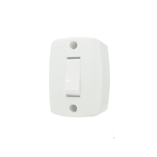 Interruptor Simples De Sobrepor Retangular 6A 16553 - ILUMI