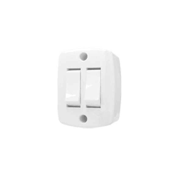 Interruptor Duplo De Sobrepor 6A 16562 - ILUMI