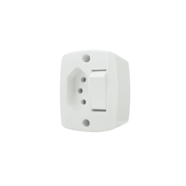 Interruptor Com Tomada De Sobrepor 2P+T 10A 16544 - ILUMI