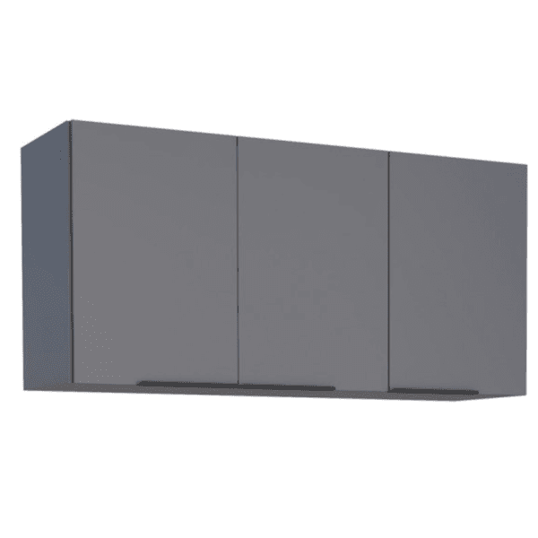 Armário Aéreo Cozinha MDF Cisne Cinza 120 - COZIMAX