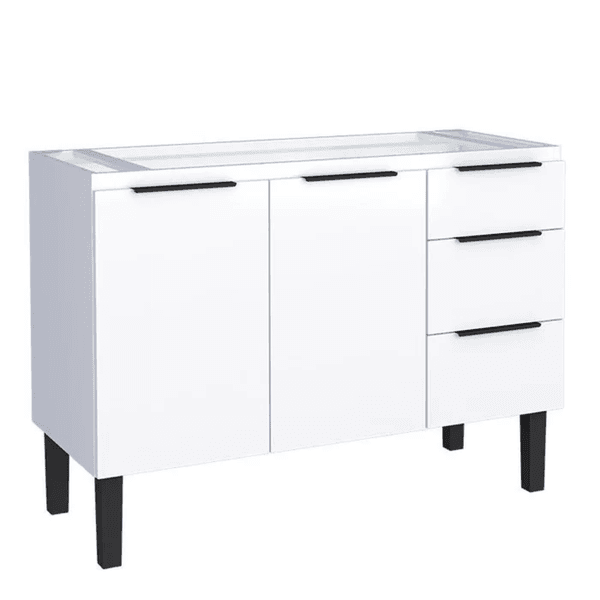 Gabinete Cozinha Aço Júpiter Flat Branco 120 - COZIMAX