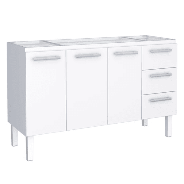 Gabinete Cozinha Aço Vênus Flat Branco 150 - COZIMAX
