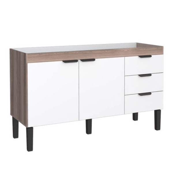 Gabinete Cozinha MDF Flamingo Tamarindo Com Branco 150 - COZIMAX