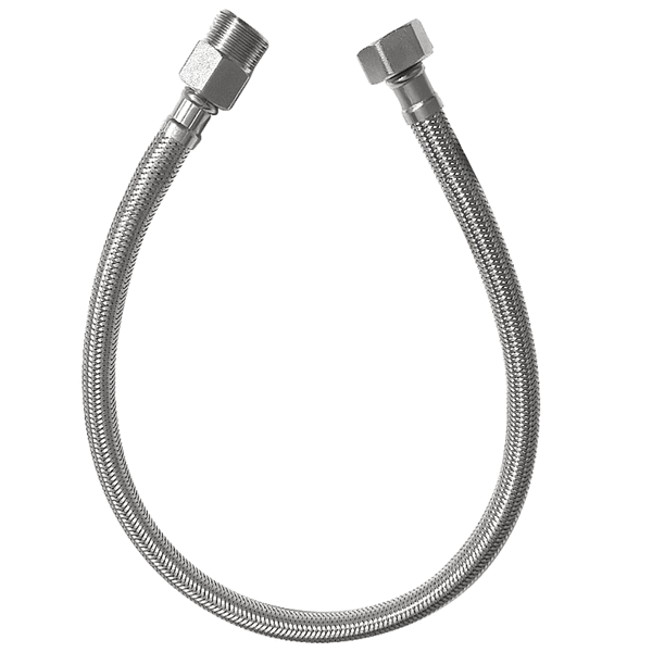 Engate Flexível Trançado Inox 40CM FLEX40-IN - FLVX HIDRO