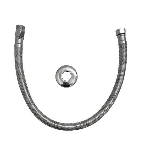 Engate Flexível Trançado Inox 60CM FLEX60-IN - FLVX HIDRO