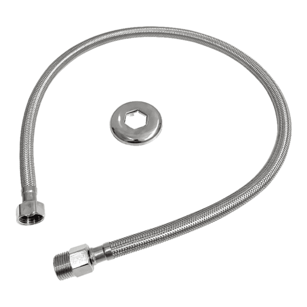 Engate Flexível Trançado Inox 80CM FLEX80-IN - FLVX HIDRO