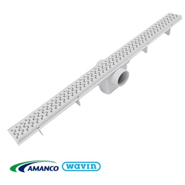 Ralo Linear Sifonado Branco 90cm DN50 21493- AMANCO