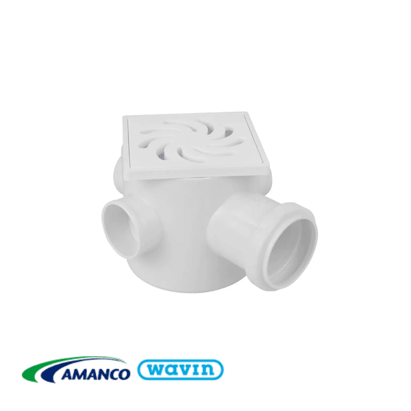 Ralo Quadrado Sifonado 100X100X50 3x1 - AMANCO