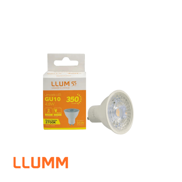 Lâmpada Power Led GU10 4,8W 2700K BIVOLT - BRONZEARTE
