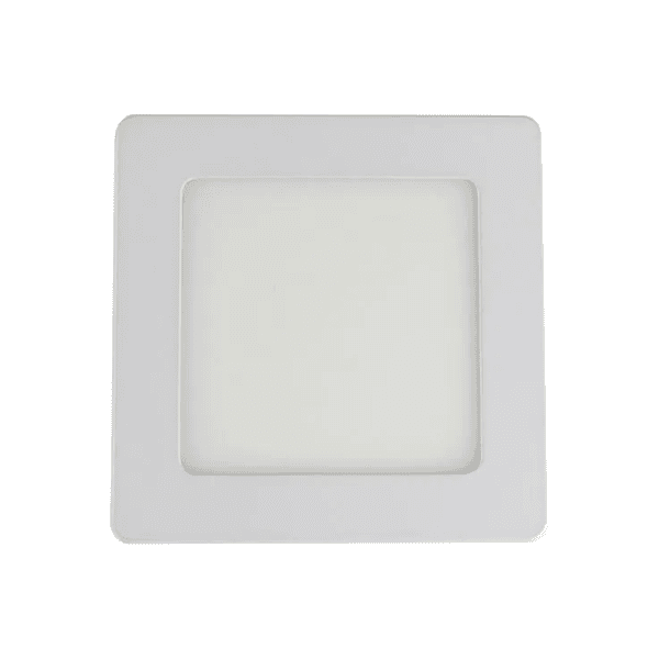 Painel de LED Embutir Quadrado Branco 3000K Amarela 06W - BRONZEARTE