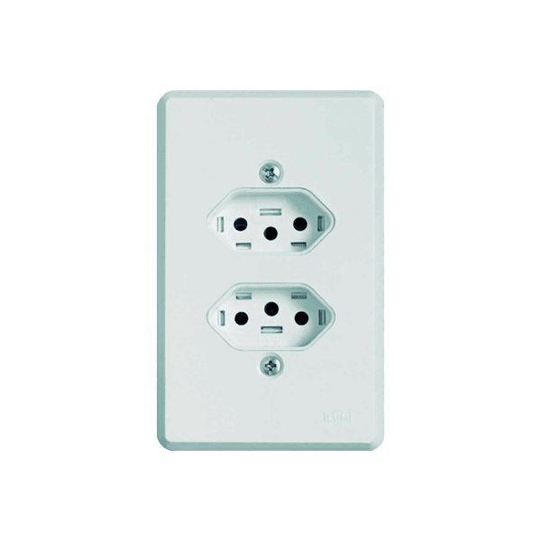 Tomada Pratika Dupla 2P+T 10A 4X2 19120
