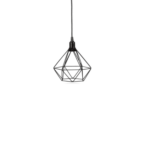 Luminária Armado Diamante Preto 22X17 REF30131 - NOBRE
