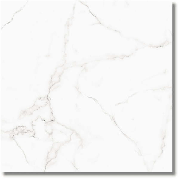 Piso Retificado Polido Carrara Bianco 75X75 A-LW 4 Faces 2,81M² - LUME