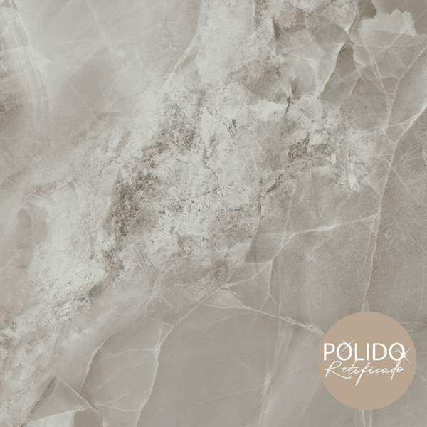 Piso Retificado Polido Sirius Gray 66x66 A-LB 2,18M² - FORMIGRES PREMIUM