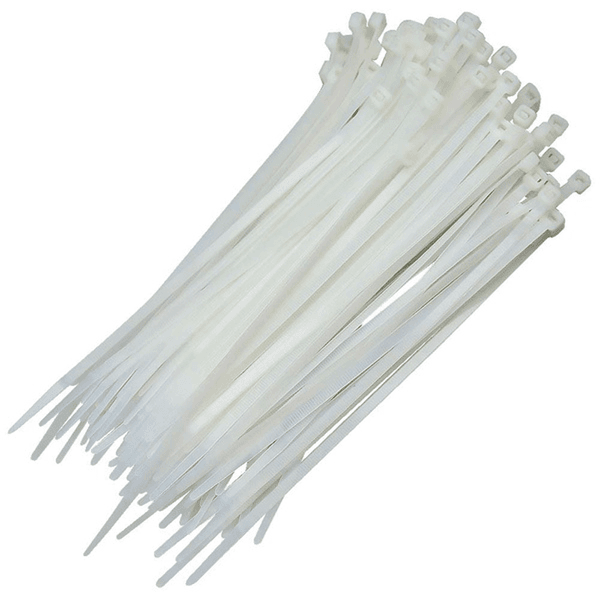 Abraçadeira Nylon Branca 100x2,5 c/100