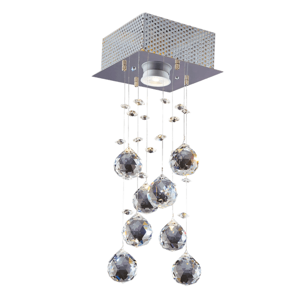 Plafon Brilhante Quad P/ 1 Lampada GU10 14x14x35