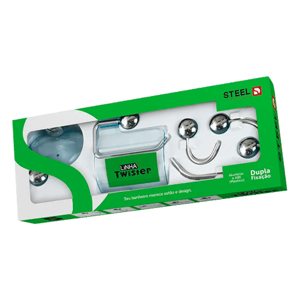Kit Acessórios ABS Branco 5 Peças Twister