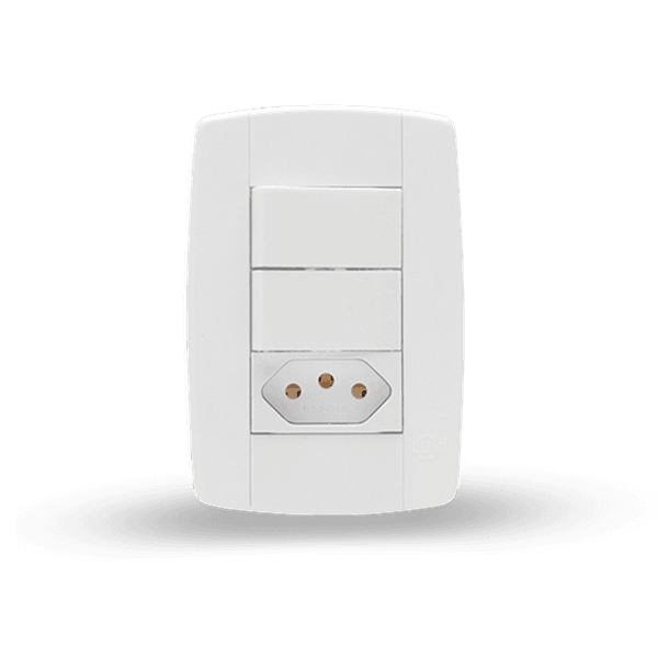 Interruptor 2Sec c/ Tomada 10A 87210 4x2