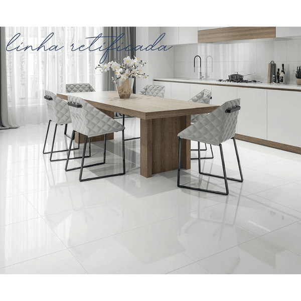 Revestimento Retificado Brilho Branco 33X59 A-LC 2.02M² - FORMIGRES
