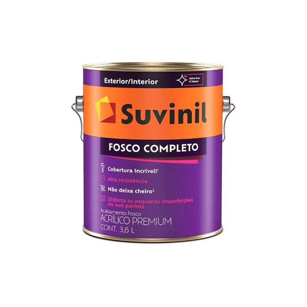 Tinta Fosco Completo 3,6L Branco - SUVINIL