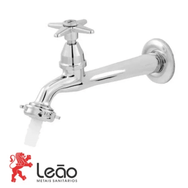 Torneira Cozinha / Tanque Parede Com Bico 1158 1/2" C23 1269 - LEÃO METAIS