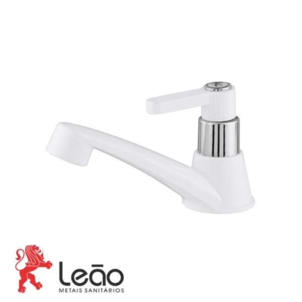 Torneira Lavatório Mesa 1094 1/4V C63 Branca Plastic 6324 - LEÃO METAIS