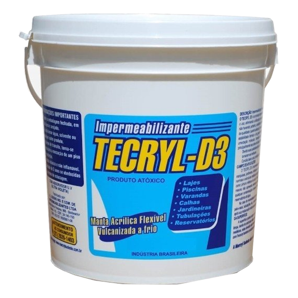 IMPERMEABILIZANTE D3 BRANCO 12KG - TECRYL