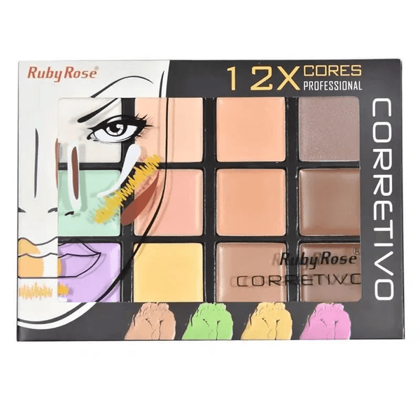 CORRETIVO 12 X CORES RUBY ROSE 
