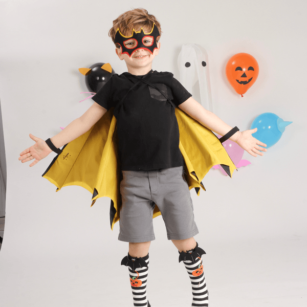 Look Morcego Amarelo Halloween 