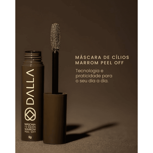 Máscara de Cílios Marrom Peel Off - Dalla original