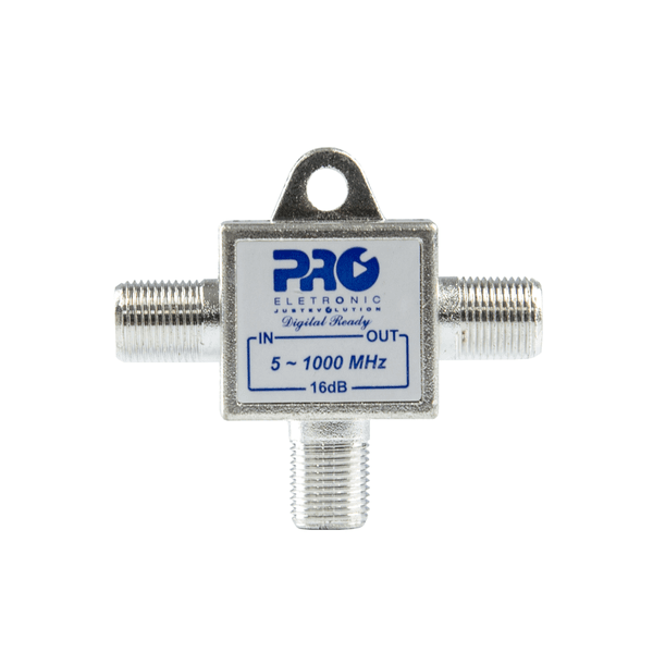 Tomada T 1GHZ 16dB Solder Back - PQTT-1216B Proeletronic