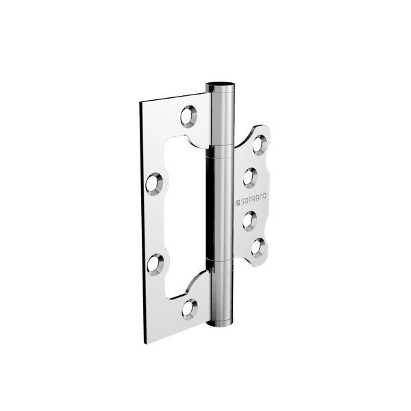 Dobradiça de Sobrepor 4x3 Inox Escovado Com Rolamento