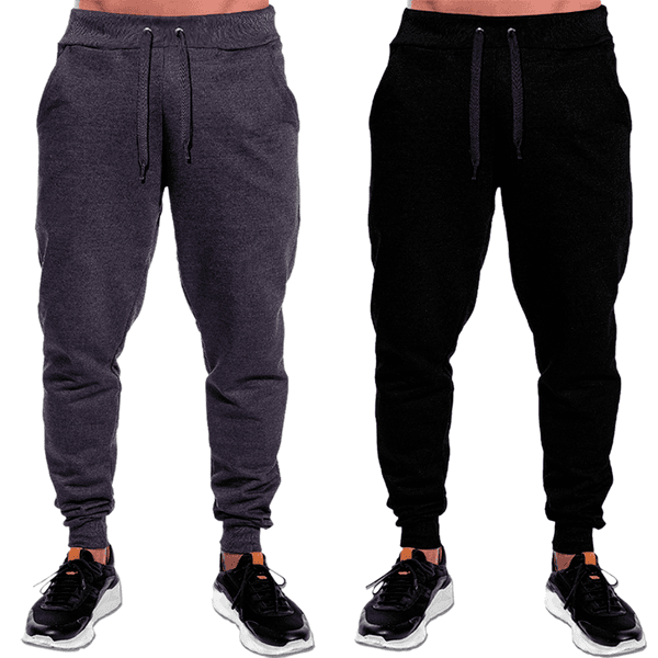 Calça de Moletom Unissex - P ao GG - Kit 2 Pçs D'LUJO Calças ROUPA ADULTO  MASCULINO DO P AO G5 CALÇA DE MOLETOM