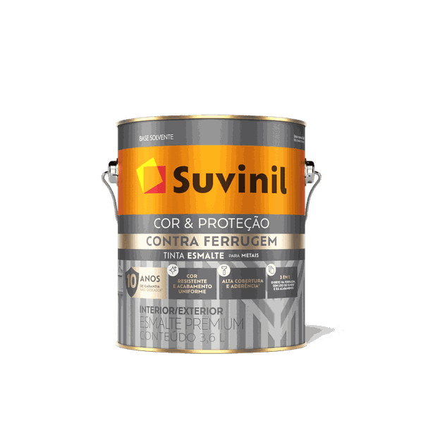 Esmalte Contra Ferrugem Marrom Suvinil 3,6L