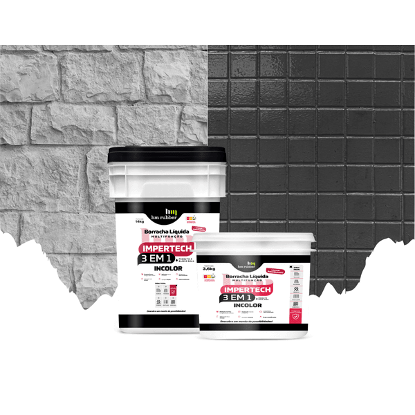 HM RUBBER IMPERTECH 3 EM 1 INCOLOR 14 KG