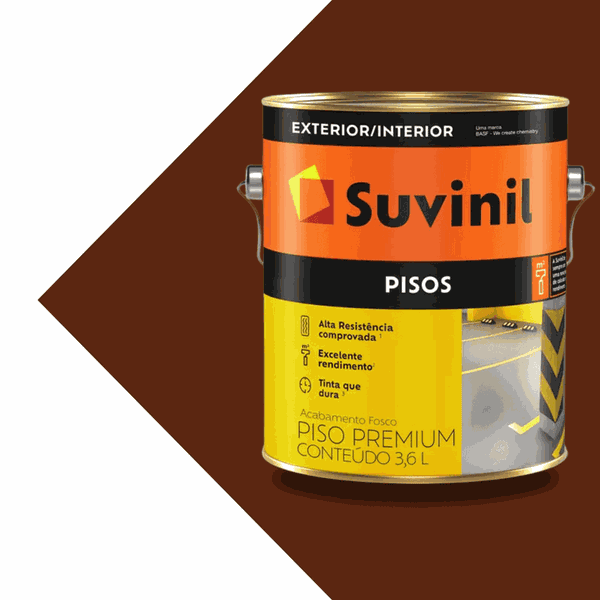Tinta Piso Premium Marrom Suvinil 3,6L
