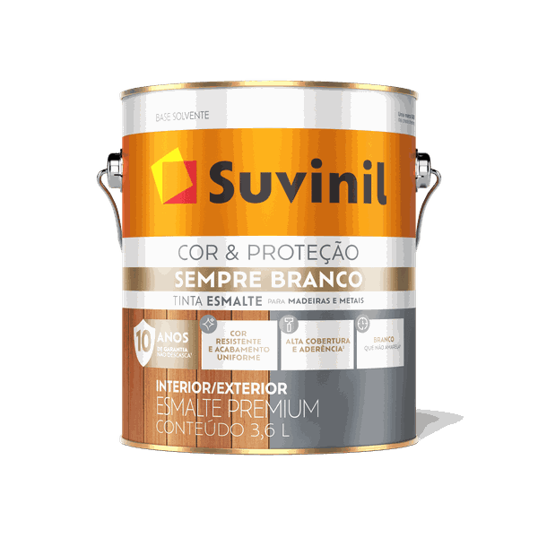 Esmalte Branco Sempre Branco Acetinado Suvinil 3,6L