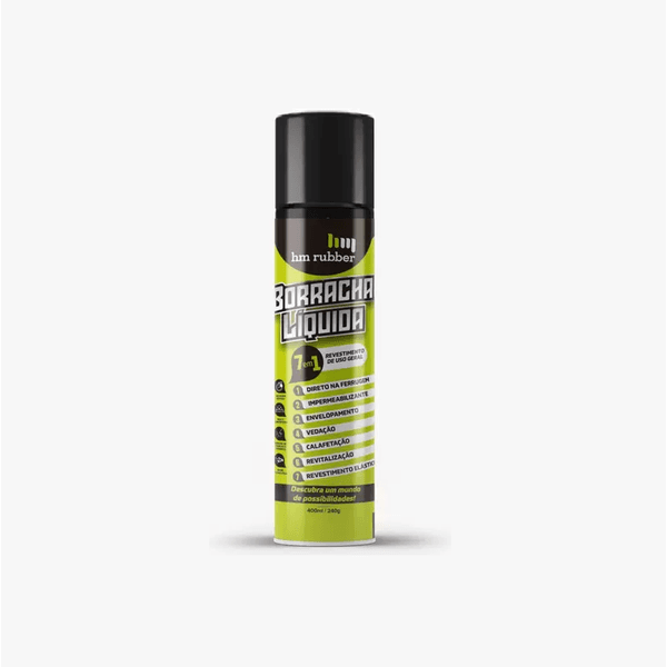 Hm Rubber Borracha Líquida Spray Preto HM Rubber 400ml